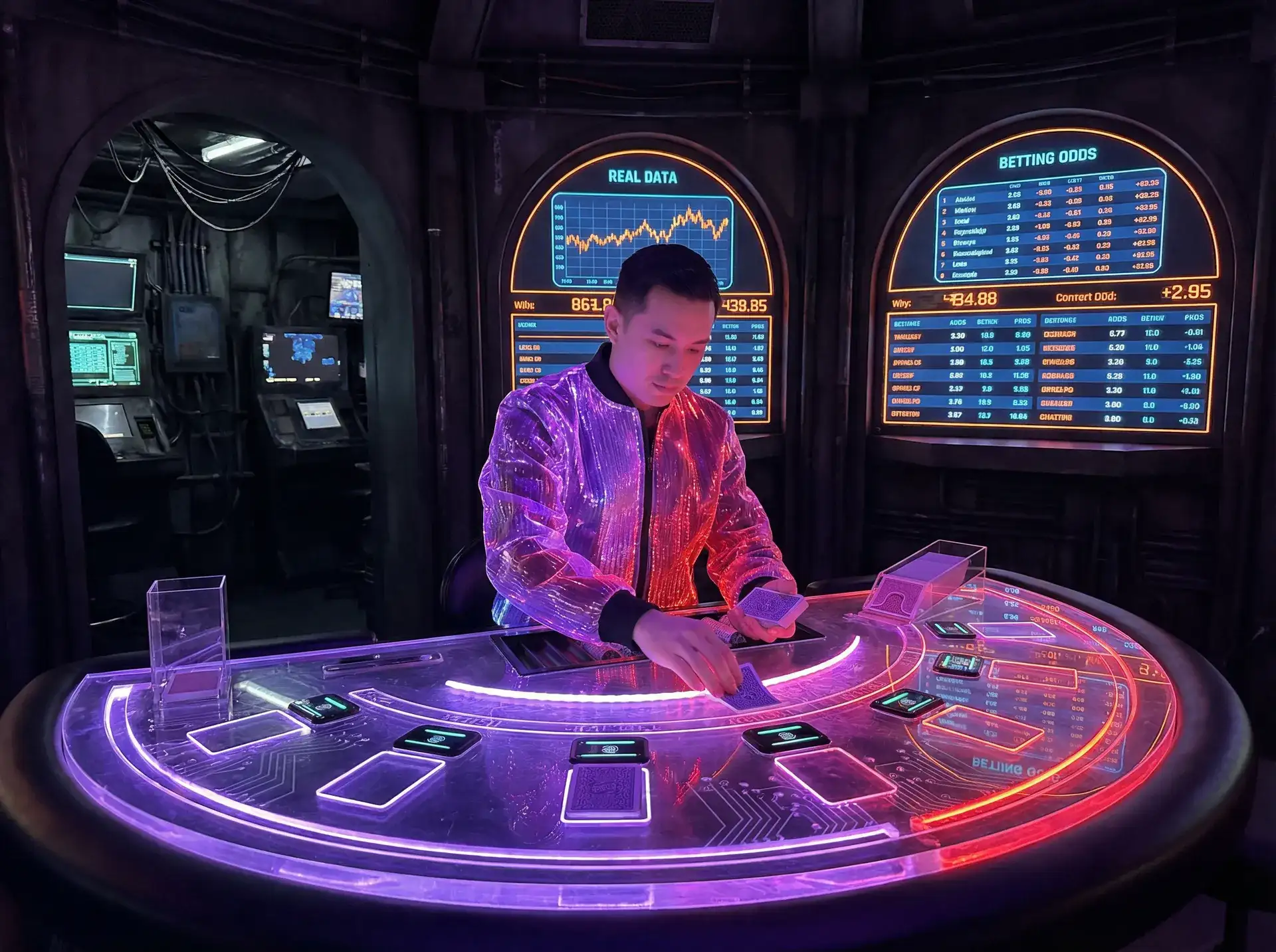 平台评测赛博荷官发牌特写 - 欧博体育